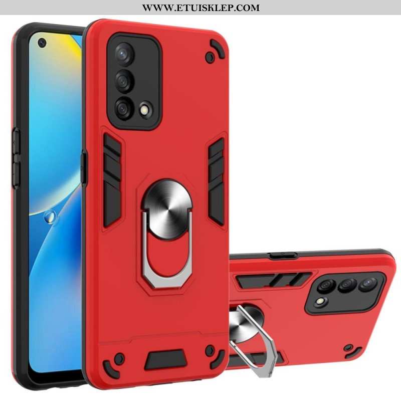 Futerały do Oppo A74 4G Odpinany Metaliczny Wspornik Pierścienia